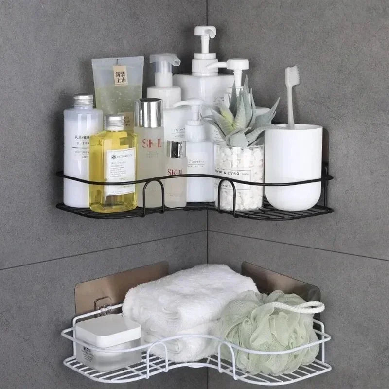 Bathroom Corner Triangle Wall Mounted Storage
