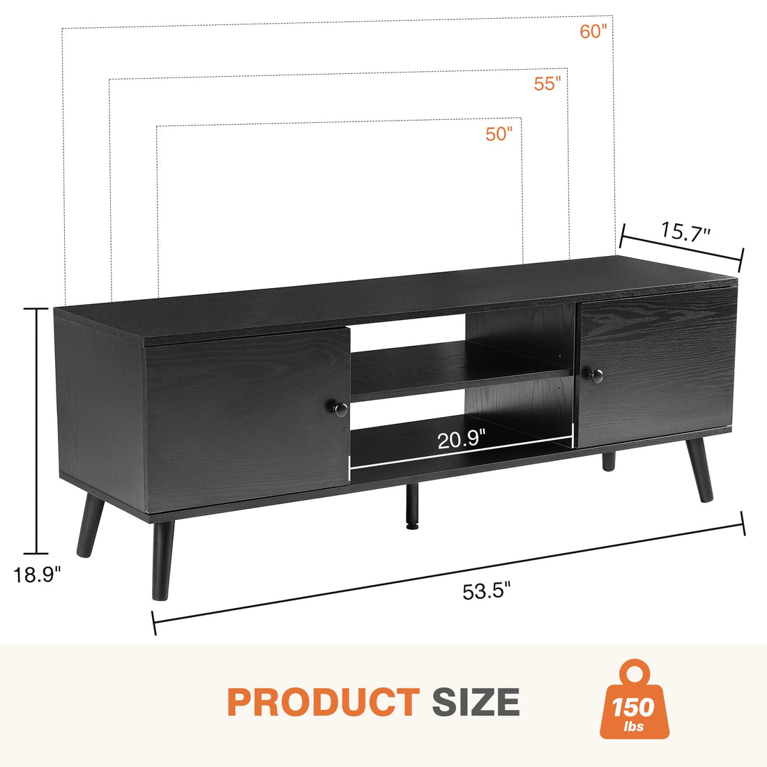 Wooden Fireplace Tv Stand With Storage