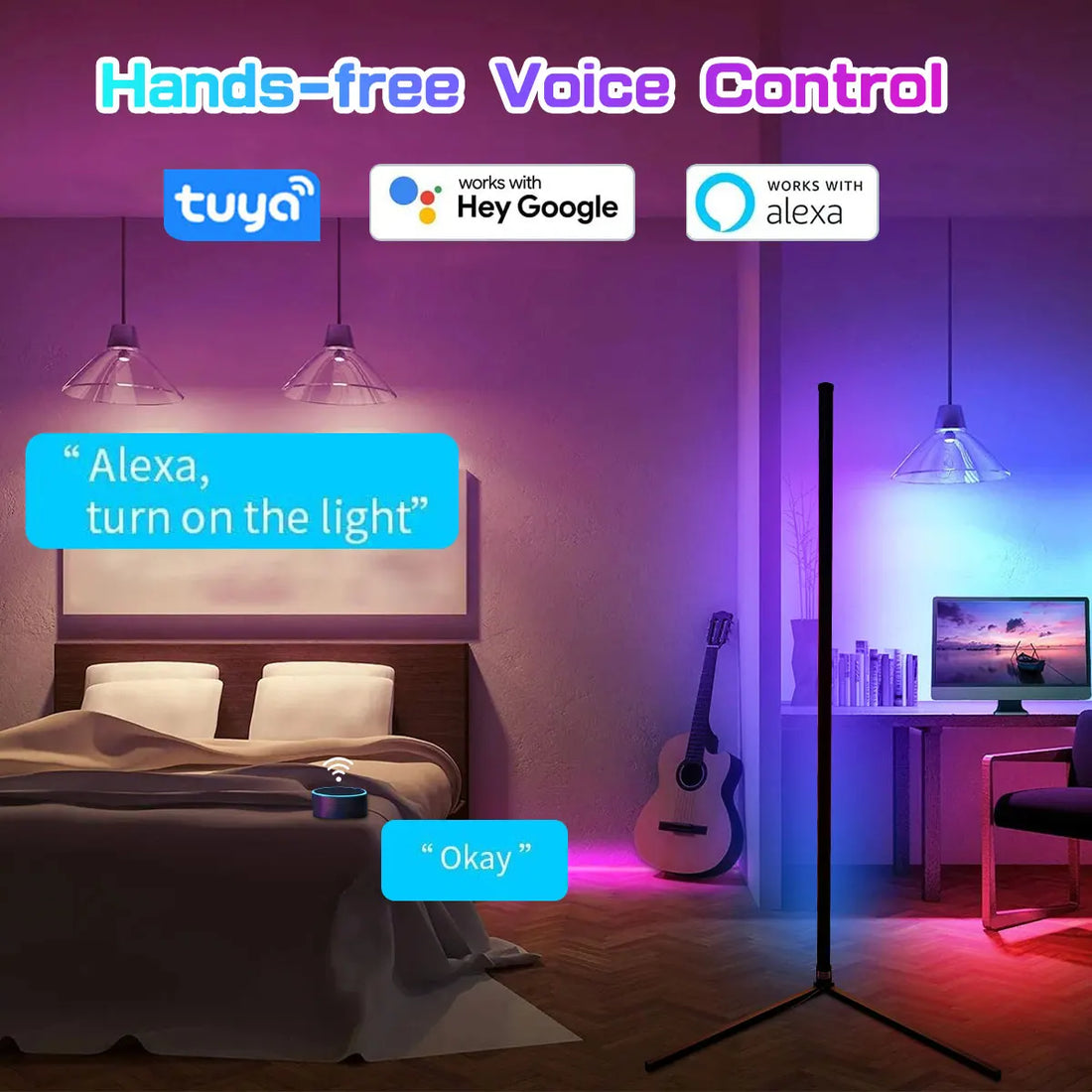 Dimmable RGB LED Modern Mood Lighting